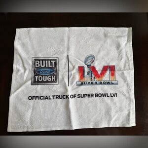Ford Built Tough Super Bowl LVI White Rally Towel